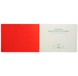 Piqûre 25x38cm Comptabilité Associations Journal des Recettes Dépenses 80p EXACOMPTA