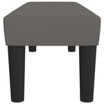 vidaXL Banc Gris 100x30x30 cm Similicuir