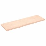 vidaXL Étagère murale 160x50x(2-4) cm bois de chêne massif non traité