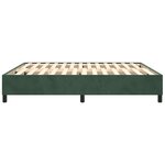 vidaXL Cadre de lit sans matelas vert foncé 160x200 cm velours