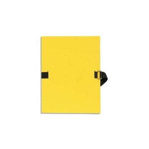 Chemise à dos extensible, A4, carton, jaune EXACOMPTA
