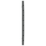 vidaXL Tête de lit murale Gris 96x3x63 cm Bois massif de pin