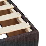 vidaXL Sommier à lattes de lit avec matelas Marron foncé 140x190 cm