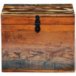 vidaXL Boîtes de rangement Bois massif de récupération