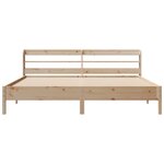 vidaXL Cadre de lit sans matelas 200x200 cm bois massif de pin