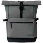 Xiaomi Roll Top Casual Backpack Sac à dos pour ordinateur portable 15 6" 23L - Étanche - Large ouverture sur le dessus - Dos rembourré et en maille - Sangle de bagage - Poignées renforcées à double couture - Couleur grise