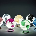 Globe terrestre lumineux Light & Colour Ø 30 cm - Rose