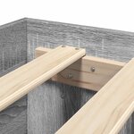 vidaXL Cadre de lit sonoma gris 100x200 cm bois d'ingénierie