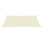 vidaXL Voile d'ombrage 160 g/m² Crème 4x7 m PEHD