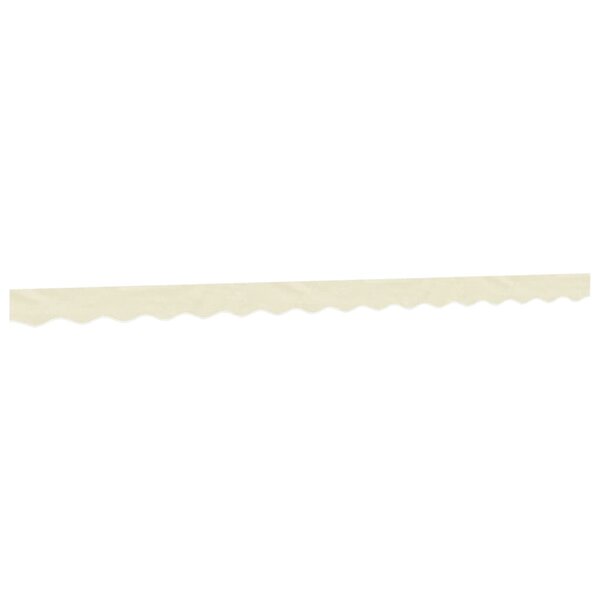 vidaXL Tissu de remplacement de cantonnière d’auvent rayure crème 4 m