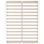 vidaXL Cadre de lit Blanc 140x200 cm Bois massif