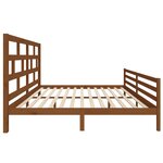 vidaXL Cadre de lit Marron miel Bois de pin massif 200x200 cm