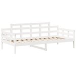 vidaXL Ensemble de lit de jour et de banc et toit 80x200 cm pin massif