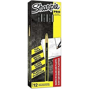 Marqueur Polyvalent China Marker Pointe Fine 2 mm Noir x 12 SHARPIE