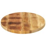 vidaXL Dessus de table 140x50x3 8 cm ovale bois massif de manguier