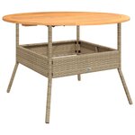 vidaXL Salon de jardin avec coussins 2 Pièces beige résine tressée