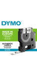 DYMO Rhino - Etiquettes Industrielles Vinyle 12mm x 5.5m - Noir sur Blanc