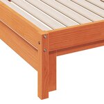 vidaXL Lit de jour avec lit gigogne cire marron 90x190 cm pin massif
