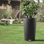 LECHUZA Jardinière Cilindro Color 32 ALL-IN-ONE Ardoise 13953