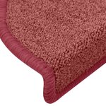 vidaXL Tapis de marches d'escalier 15 Pièces Rouge 65x24x4 cm