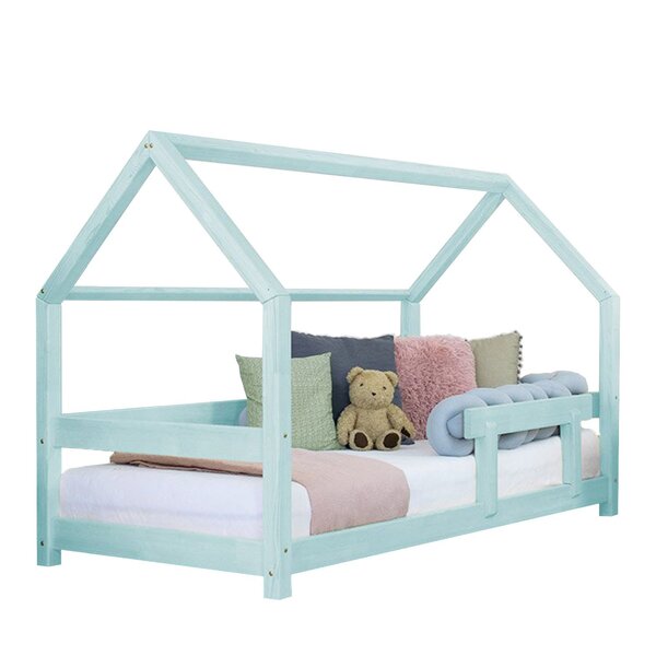 Lit cabane enfant TERY 80 x 180 bleu clair
