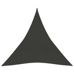 vidaXL Voile d'ombrage 160 g/m² Anthracite 6x6x6 m PEHD