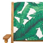vidaXL Chaises de jardin pliantes lot de 6 vert tissu et bois massif
