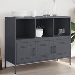 vidaXL Buffet anthracite 100 5x39x79 cm acier laminé à froid