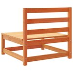 vidaXL Salon de jardin 9 Pièces marron cire bois de pin massif