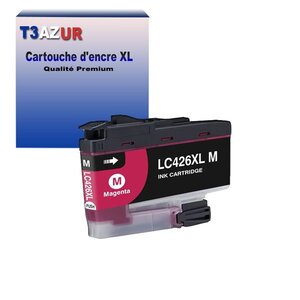 T3AZUR- Cartouche compatible avec Brother LC426 XL pour Brother Mini 19 Biz-Step Magenta