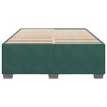 vidaXL Cadre de lit Vert foncé 140x190 cm Velours