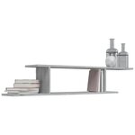 vidaXL Étagère TV murale Sonoma gris 125x18x23 cm Bois d'ingénierie