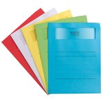 Chemise à poche volumino oxford papier 22 x 31 cm avec fenêtre - paquet de 50 - elco