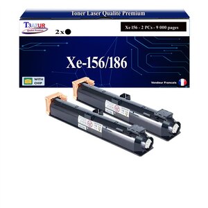 T3AZUR -2x Toners compatibles avec Xerox DocuCentre 136 2005 2055 286 3055 336 - Noir