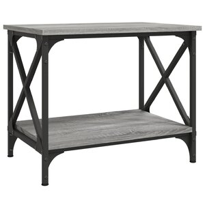 vidaXL Table d'appoint Sonoma gris 55x38x45 cm Bois d'ingénierie