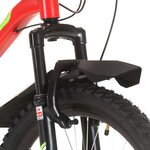 vidaXL Vélo de montagne 21 vitesses Roues de 26 pouces 36 cm Rouge