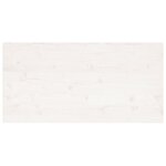 vidaXL Dessus de table blanc 110x55x2 5 cm bois de pin massif