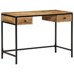 vidaXL Bureau 105x50x75 cm Bois massif Mangue