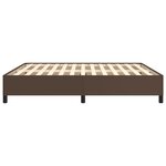 vidaXL Cadre de lit Marron 160x200 cm Similicuir