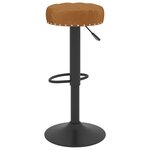 Vidaxl tabourets de bar 2 pcs marron velours