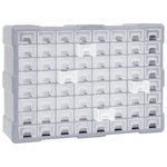 vidaXL Organisateur multi-tiroirs avec 64 tiroirs 52x16x37 5 cm