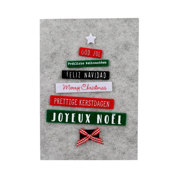 Carte de voeux - fêtes de fin d'année joyeux noël merry christmas feliz navidad