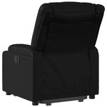 vidaXL Fauteuil inclinable de massage électrique noir similicuir