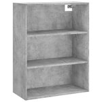 vidaXL Buffet gris béton 69 5x32 5x180 cm bois d'ingénierie