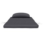vidaXL Coussins de chaise adirondack lot de 2 anthracite tissu oxford