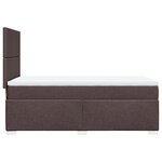 vidaXL Sommier à lattes de lit avec matelas Marron foncé 90x190 cm