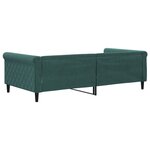 vidaXL Lit de repos vert foncé 100x200 cm velours