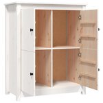 vidaXL Buffet Blanc 83x41 5x100 cm Bois massif de pin