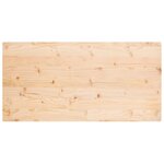 vidaXL Dessus de table 110x60x2 5 cm bois de pin massif rectangulaire