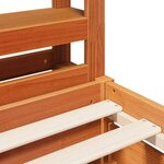 vidaXL Cadre de lit sans matelas cire marron 160x200cm bois pin massif